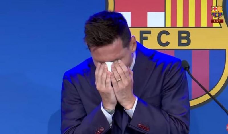 El llanto de Messi en su despedida: “Hice todo lo posible para quedarme en este club y no se pudo”