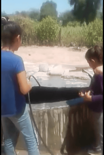 Familias del Barrio El Arenal de Campo Gallo ya disponen de agua potable en sus domicilios.