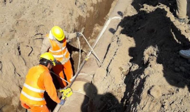 Gran avance en la obra acueducto Estación Simbolar-Añatuya