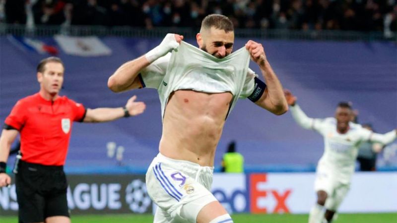 Real Madrid lo dio vuelta con un triplete de Benzema y eliminó al PSG de Messi