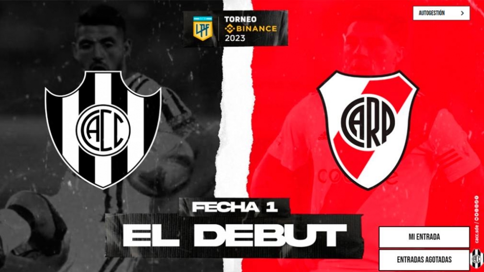 Entradas agotadas: Central Córdoba recibirá a River ante un marco imponente