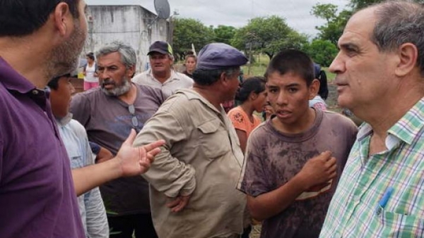 Inmediata asistencia del Gobierno provincial a afectados por el temporal