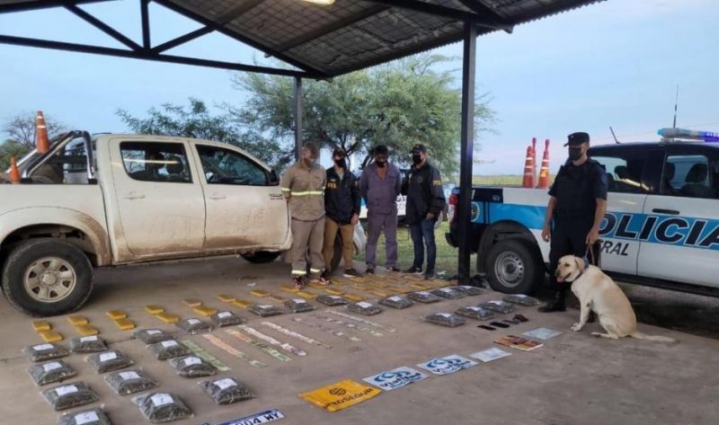 Golpe al narcotráfico: frenan el ingreso de gran cantidad de marihuana a Santiago del Estero
