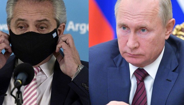 Fernández habló con Vladimir Putin para avanzar en la compra de 25 millones de dosis de la vacuna Sputnik