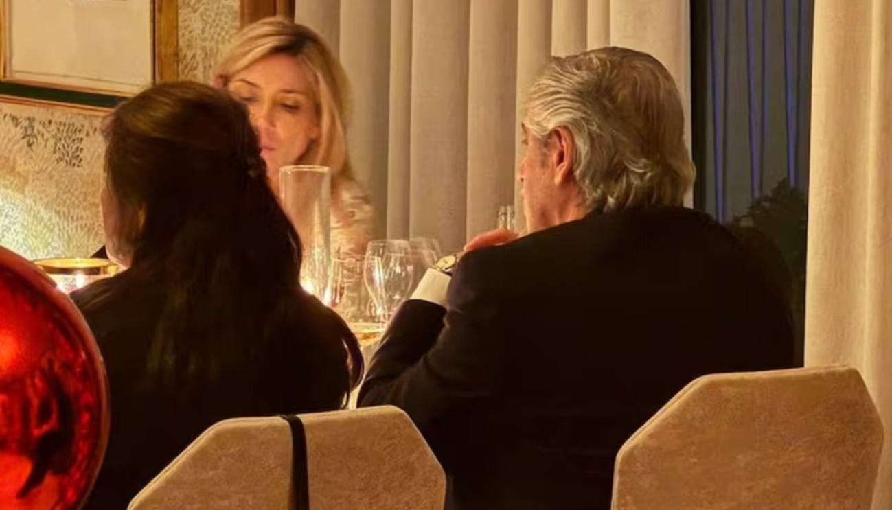 Polémica aparición: Alberto Fernández recibió el 2024 en un lujoso hotel de Madrid