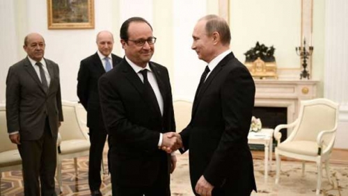 Guerra Rusia y Francia coordinan su acción y reforzarán los ataques aéreos en Siria