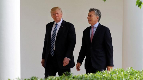 "Que Dios esté con los tripulantes y todo el pueblo argentino", dijo Trump