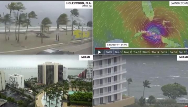 EN VIVO: los vientos del huracán Irma ya se siente en Florida