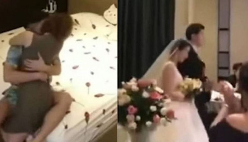 Grabó a su novia teniendo sexo con su cuñado y proyectó el video durante su boda