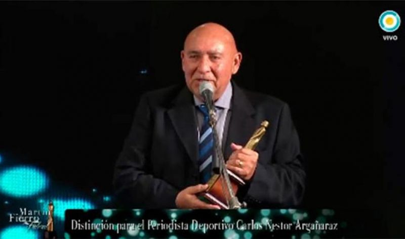 “Lito” Argañaraz recibió un premio por su trayectoria