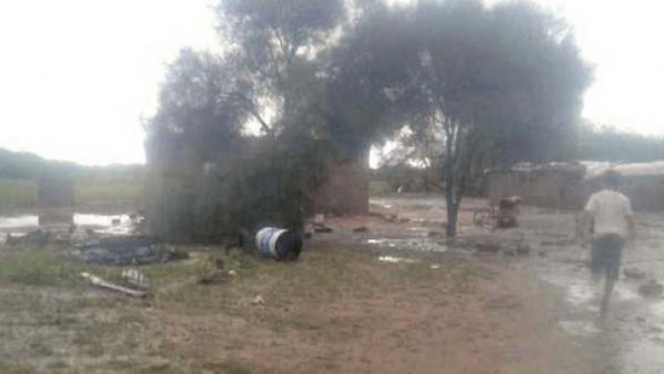 Fuerte tormenta ocasionó destrozos en Yuchán y anegamientos en otros sitios