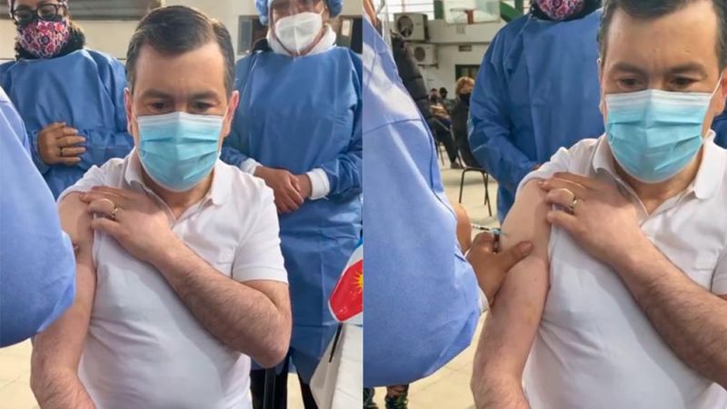 Gerardo Zamora combinó vacunas y recibió la Moderna como segunda dosis