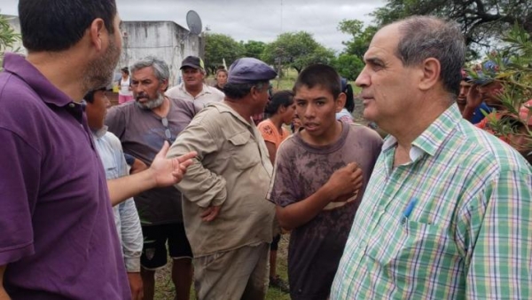 Inmediata asistencia del gobierno provincial a familias afectadas por el temporal