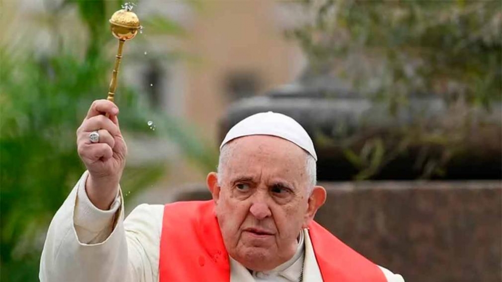 Francisco encabezó la misa por el Domingo de Ramos desde la Plaza San Pedro del Vaticano