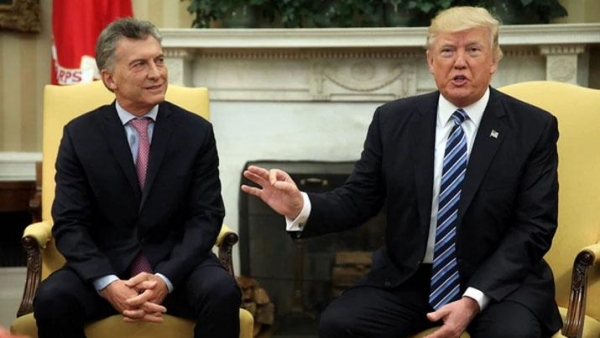 Donald Trump hizo público su apoyo a Mauricio Macri