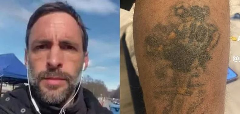 Ucrania: periodistas se salvaron en una requisa por un tatuaje de Maradona
