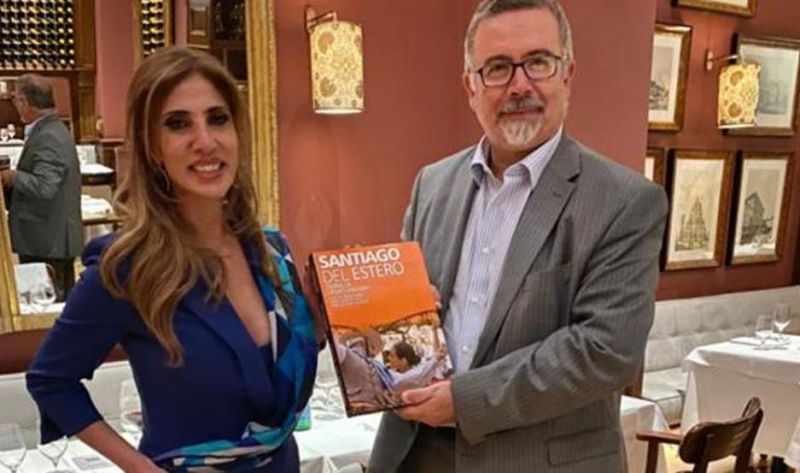 La senadora Claudia Zamora mantuvo un encuentro con el embajador argentino en Austria