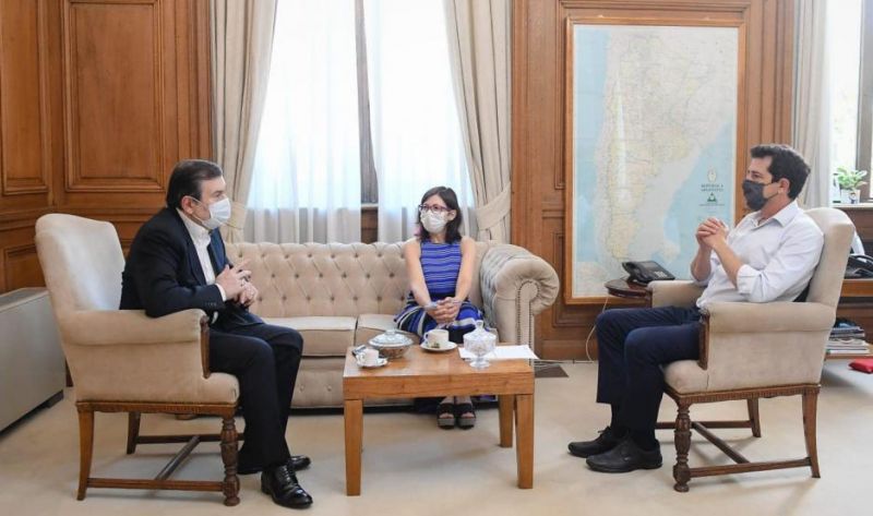 Gerardo Zamora se reunió con Wado de Pedro y Silvina Batakis