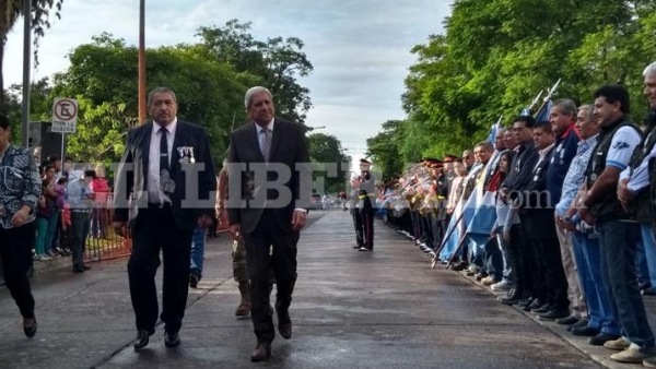 Comenzó el acto en homenaje a los Caídos y Veteranos de Malvinas