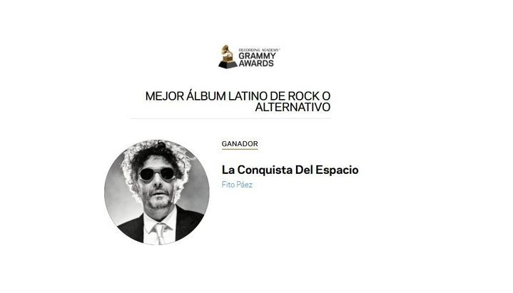 Fito Páez ganó el Grammy al Mejor Álbum Latino de Rock o Alternativo