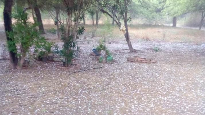 Granizo, lluvia y viento, afectaron localidades del interior santiagueño