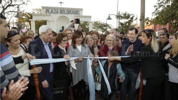 Se inauguró la remodelación de la plaza Belgrano