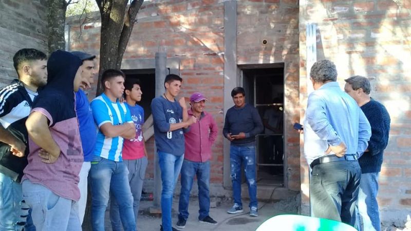 Decidí visitar para conocer cómo iba el avance de la obra de Silvina Carabajal.