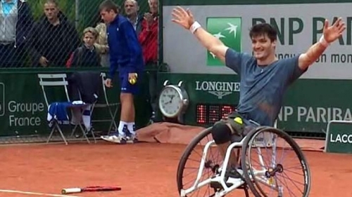Un argentino se consagró campeón de Roland Garros en silla de ruedas.