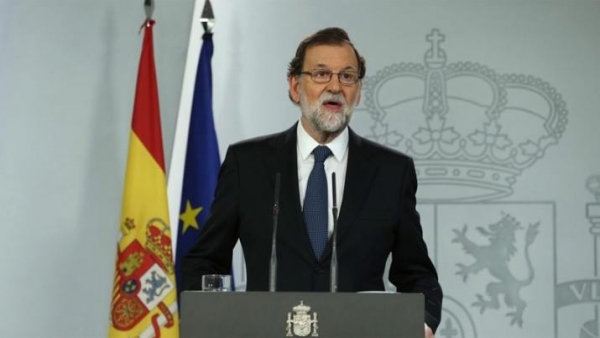 Mariano Rajoy: "Hoy no se ha realizado el referéndum independentista de Cataluña"