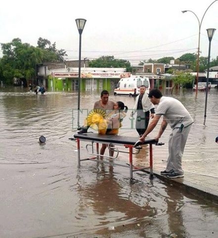Histórica lluvia de 300 milímetros dejó a Sáenz Peña bajo el agua