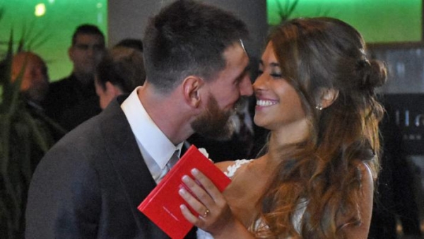 Lionel Messi y Antonela Roccuzzo ya son marido y mujer
