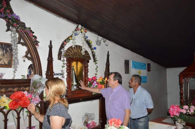 El Ministro Dr. Ángel Niccolai, visitó el Santuario Virgen de Huachana