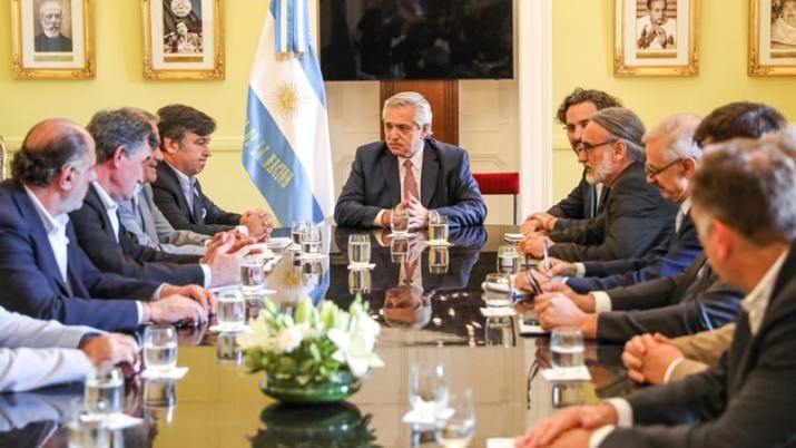Alberto Fernández se reunió con la mesa de enlace del campo en Casa Rosada