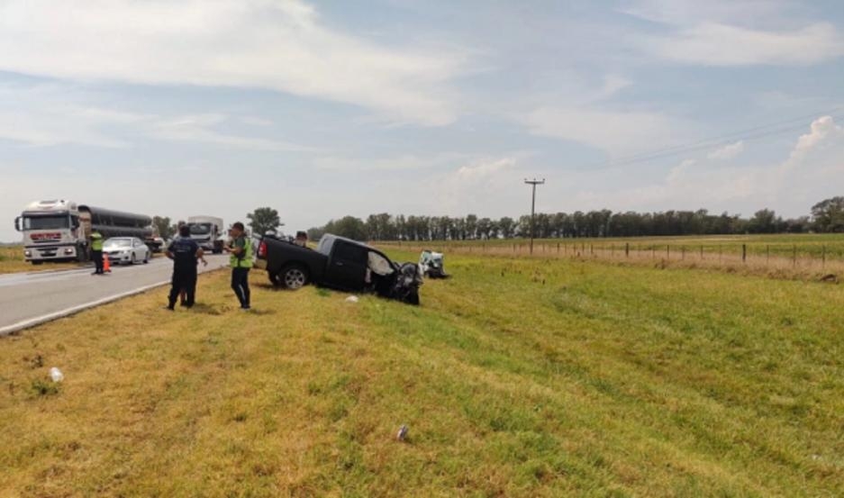Tragedia y luto: Michael, hijo de Ramón Díaz, chocó de frente en la ruta y falleció su esposa