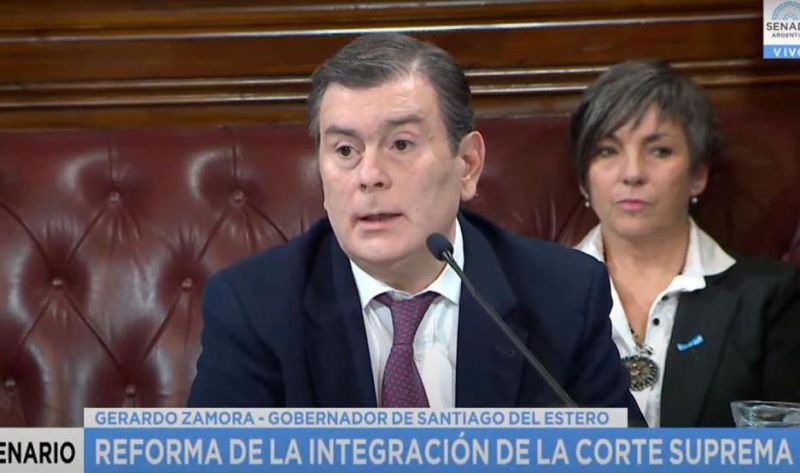 El gobernador Zamora participa del debate para la reforma de la Corte Suprema