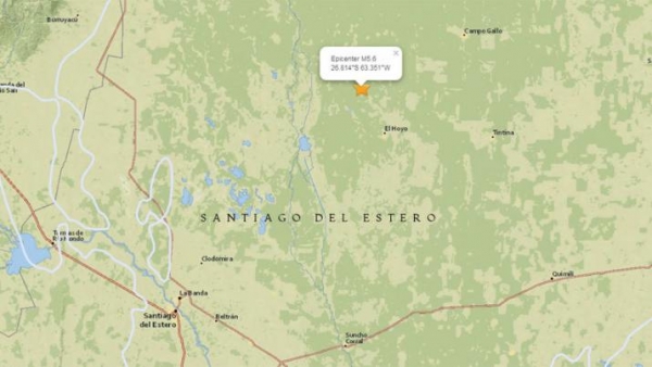 Un sismo de 5.5° sacudió el noroeste provincial