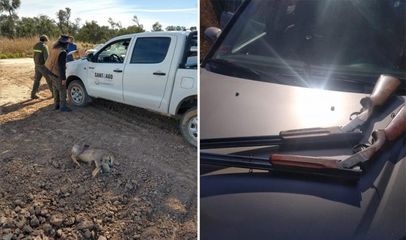 Detienen a cordobeses con armas de caza en monte santiagueño