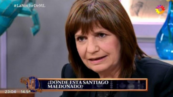Bullrich y el caso Maldonado: "La Gendarmería está siendo investigada de arriba a abajo"
