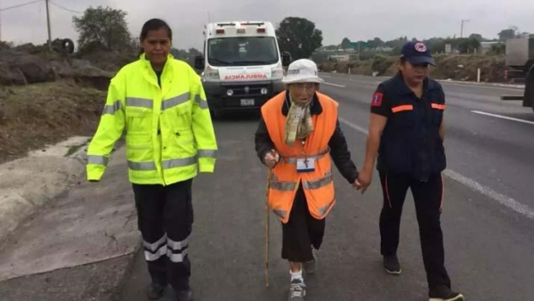 VIDEO | Con 92 años, recorrió casi mil kilómetros por la Virgen de Guadalupe