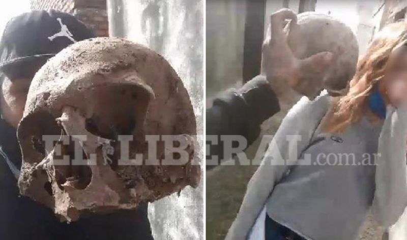 Macabro: un joven y su novia robaron calaveras humanas y se filmaron