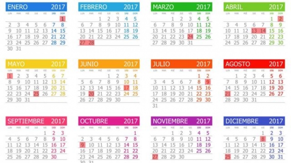 Se conocieron los feriados de 2017