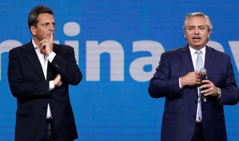 Alberto Fernández y Sergio Massa, reunidos en la Quinta de Olivos