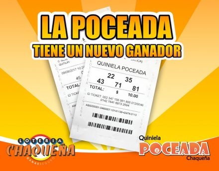 Los 800 mil pesos de la Poceada se los llevó un obrero de Sáenz Peña