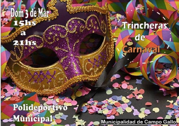 Este domingo será la fiesta de la alegría de carnaval en Campo Gallo
