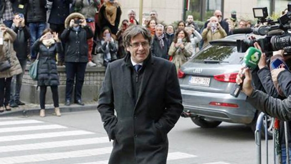 Puigdemont se entregó a la policía de Bélgica