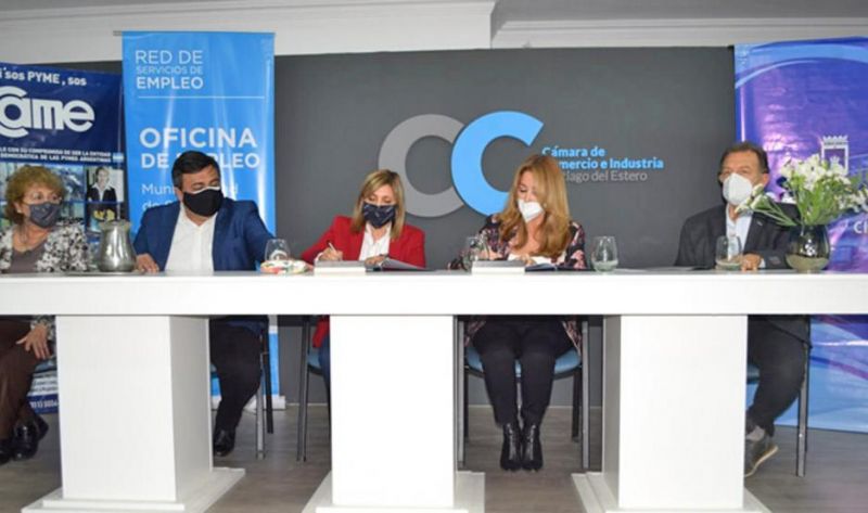 Firmaron convenio de inserción laboral para discapacitados
