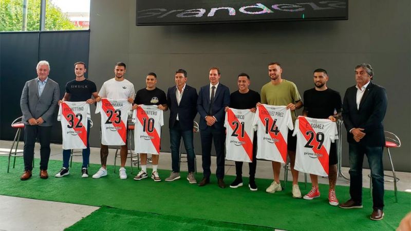 Con la presencia de Gallardo y Brito, River presentó a los refuerzos en el Monumental