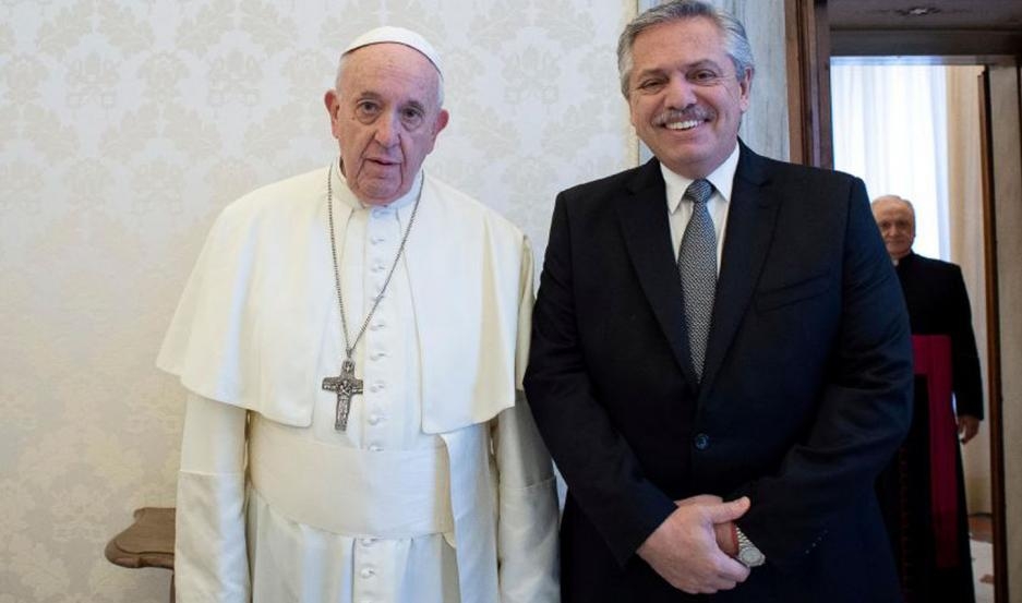 El presidente Alberto Fernández le respondió al papa Francisco: "Mientras gobernó Perón, otra era la realidad de la Argentina"