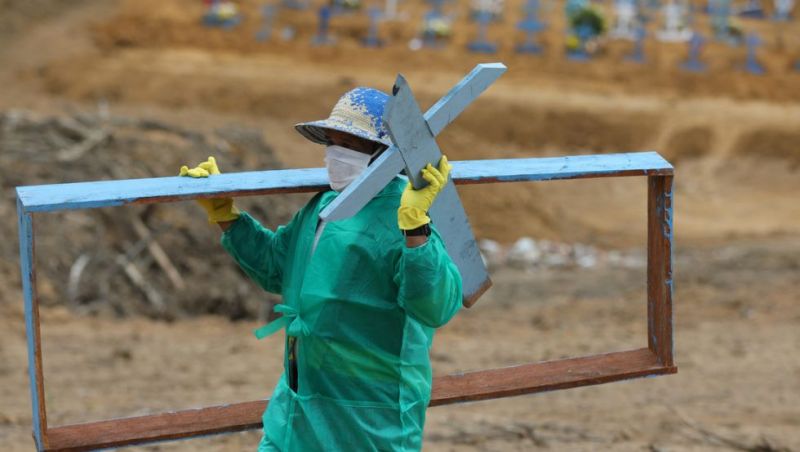Brasil registra 26.051 nuevos casos de Covid-19 y 602 muertes en un día