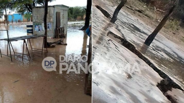 Fuerte temporal en Vilelas: llovieron 150 milímetros y la tierra se agrietó